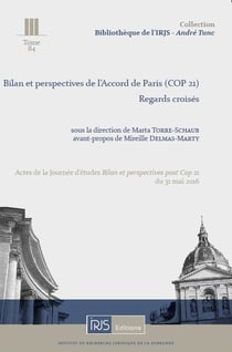 Bilan et perspectives de l'accord de paris (cop 21) - regards croises