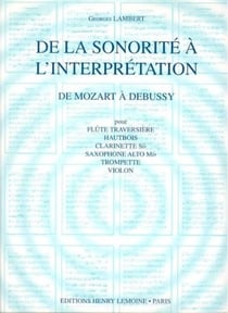 De la sonorité à l'interprétation Vol.2