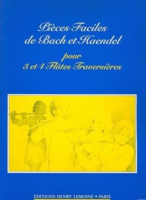 Pièces faciles - 3 et 4 flûtes - partition flûte - débutant
