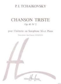 Chanson triste Op.40 n°2 - partition clarinette