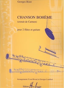 Chanson bohème (Carmen) - partition 2 flûtes et guitare