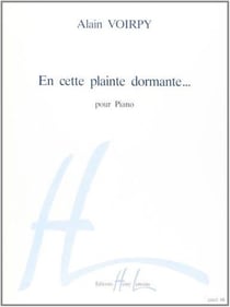 En cette plainte dormante - partition Piano