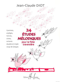 24 Études mélodiques - partition flûte