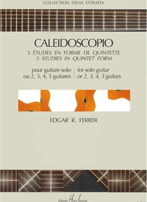 Caleidoscopio (5 études) - partition guitare