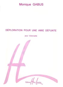Déploration pour une amie défunte - partition violoncelle