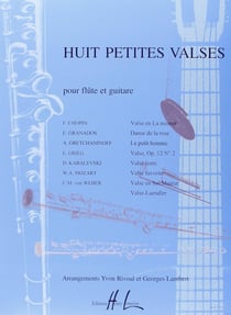 8 Petites Valses - partition flûte et guitare
