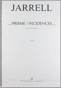 prisme / incidences - violon et orchestre - partition violon