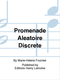 Promenade aléatoire discrète - partition percussion
