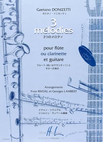 3 Mélodies - partition flûte ou clarinette