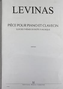 Piece pour piano et clavecin --- piano et clavecin