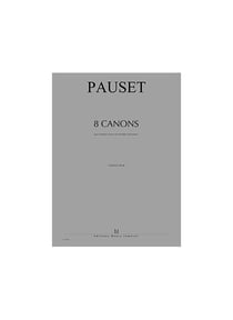 8 Canons - partition hautbois