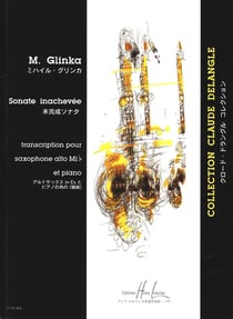 Sonate inachevée - partition saxophone MIB et piano