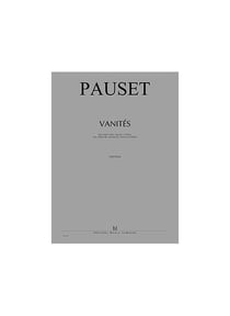 Vanités - partition haute-contre, soprano