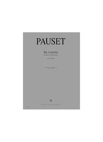 6 Canons (Musurgia combinatoria) - partition orgue