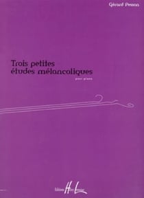 Petites études mélancoliques (3) - partition piano
