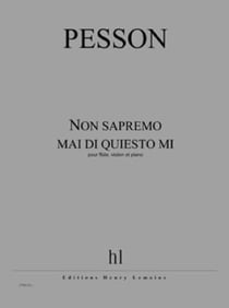 Non sapremo mai di quiesto mi - partition flûte,