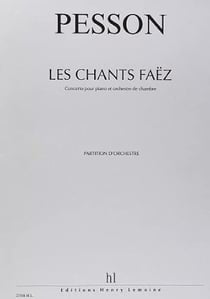 Les Chants Faëz - partition Piano