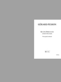 Quatre Berceuses à bas voltage