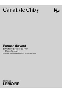 Formes du vent - partition violoncelle