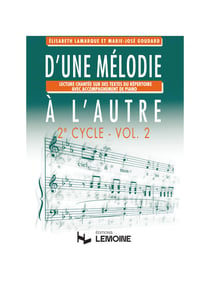 D'une mélodie à l'autre - 2ème cycle - Volume 2