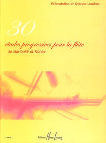 30 Études progressives - partition flûte