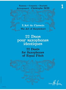 L'Art du Clavecin - 22 Duos Vol.1 - partition clavecin