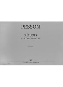 Etudes pour orgue baroque (3) - partition orgue