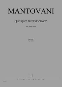 Quelques Effervescences - partition alto et piaon