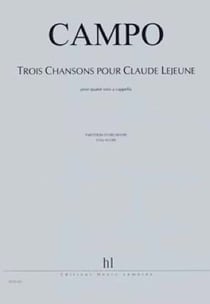Chansons pour Claude Lejeune (3) - partition voix