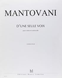 D'une seule voix - partition violon et violoncelle