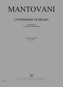 L'enterrement de Mozart - partition voix