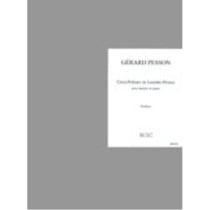 5 poèmes de Sandro Penna - partition baryton