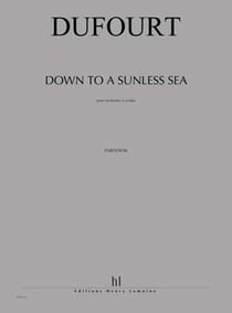 Down to a sunless sea - partition orchestre à C