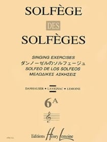 Solfège des Solfèges Volume 6A (sans accompagnement) - méthode Solfège