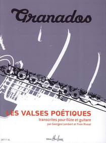 Les Valses Poétiques - partition flûte et guitare