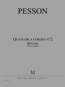 Quatuor a cordes n2 bitume --- 2 violons, alto et violoncelle