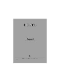 Recueil - partition alto et percussion
