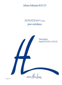 Sonate BWV 1013 - partition contrebasse