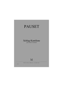 Schlag-Kantilene - partition violon et orchestre