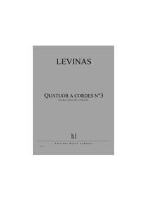 Quatuor à cordes n°3 - partition violon, alto