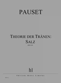Theorie der Tränen : Salz - partition cor