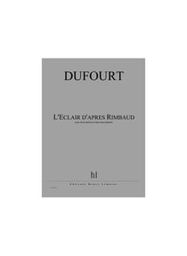 L'Éclair d'après Rimbaud - partition Piano