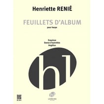 Feuillets d'album - partition harpe