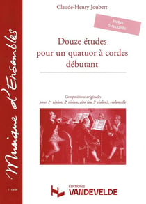 12 Études pour un quatuor à cordes débutants -   - débutant