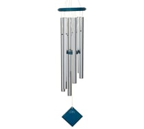 Carillon à vent Terre - argenté bleu