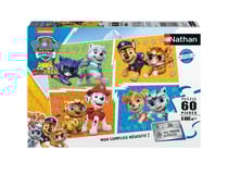 Puzzle 60 pièces - Rencontre avec les Supers chats / Pat'Patrouille - Nathan