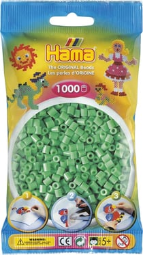 Sachet de perles Hama - 5 mm - vert clair - 1000 perles