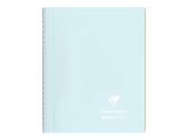 Cahier polypro - Format A5 14.8 x 21 cm - Koverbook pastel Blush - Clairefontaine - 160 pages lignées - Bleu