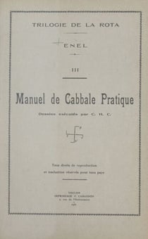 Trilogie de la Rota (3). Manuel de cabbale pratique