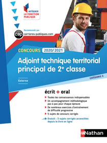Adjoint technique territorial principal de 2e classe - Intégrer la fonction publique - 2020/2021 - Format : ePub 3